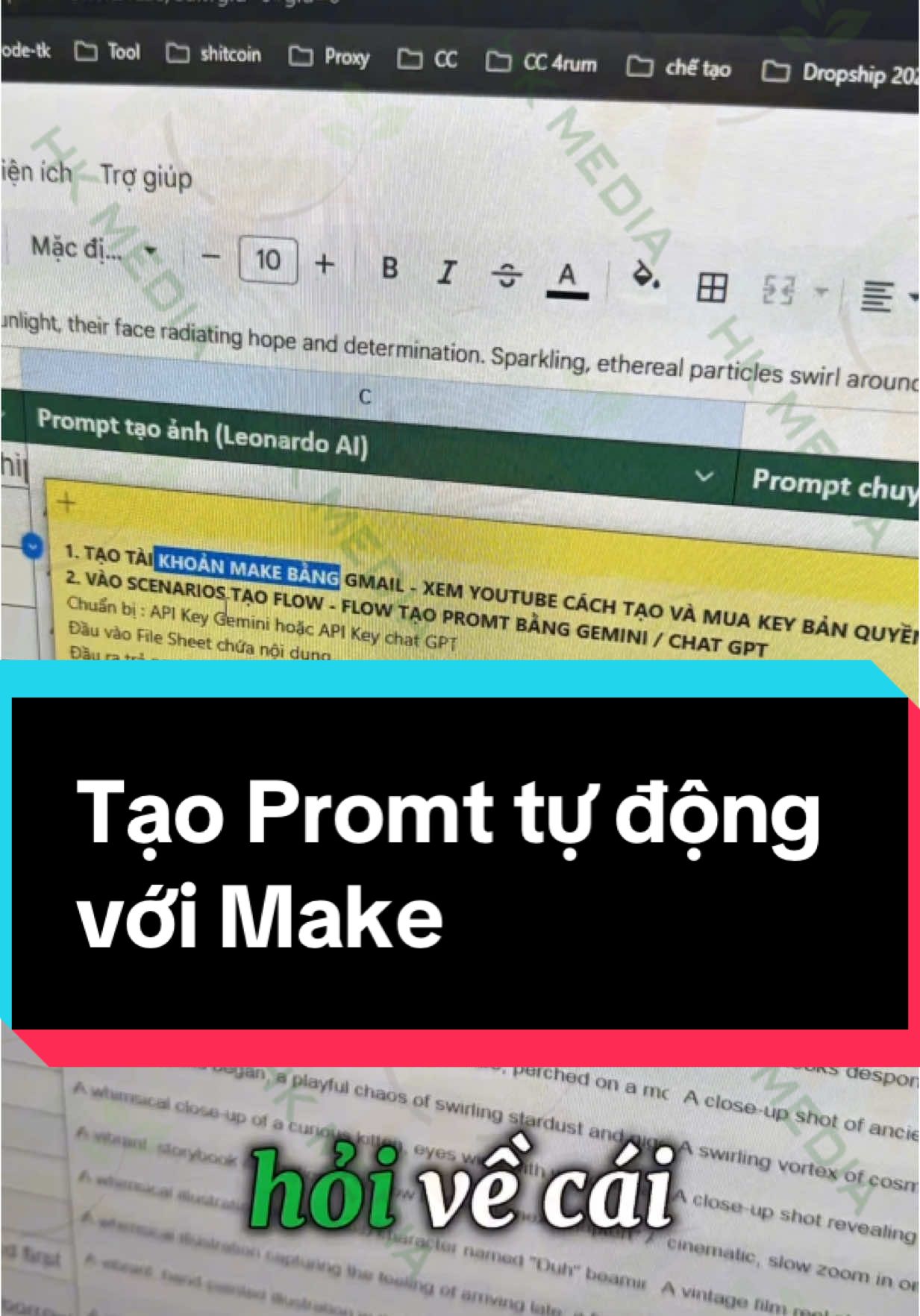 Flow tạo promt với Make. #automation #hkmedia #ytbviewngoại 
