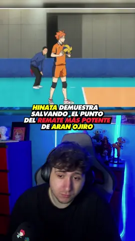 HINATA DEMUESTRA SALVANDO EL PUNTO DEL REMATE MAS POTENTE DE ARAN OJIRO #anime #haikyuu #jiven