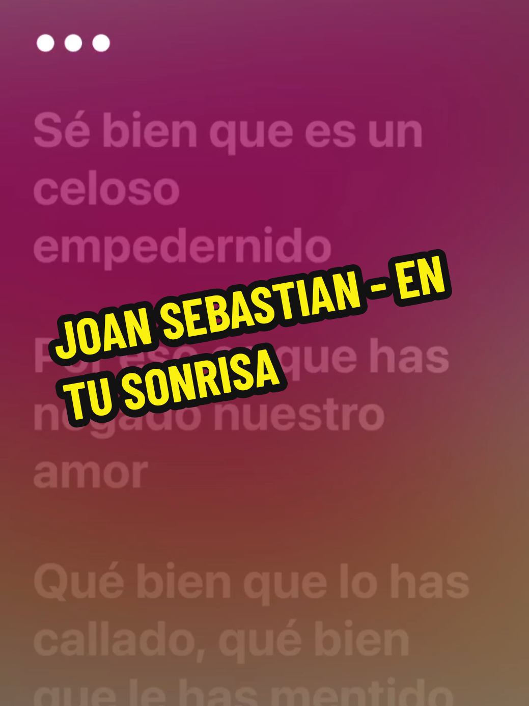 Respuesta a @lopezjose001 JOAN SEBASTIAN - EN TU SONRISA  #joansebastian #entusonrisa #gustosculposos🎵 #Viral #fyp #paratiiiiiiiiiiiiiiiiiiiiiiiiiiiiiii #foryoupage #tendencias 