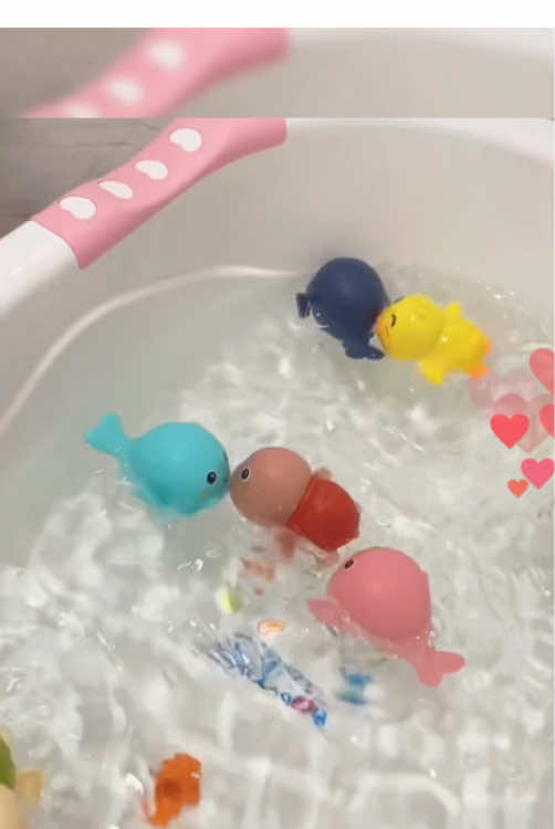 Makes bathing enjoyable! Meet the duckling, turtle, and dolphin - baby's favorite bath toys that turn bath time into play time! #babybath #bathtoy #babytoy #toysforkids #toysforkidsgift #toy #fyp #foryou #tiktok 