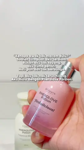 Tak tahulah kenapa dah makin berubah, tapi lepas pakai pherolove potion ni rasa tenang sangat  #mandibunga #bidaurashowerbody #bidaura7flower #bidaurashowergel7bunga #bidaurashowergel #bidaura7flowers