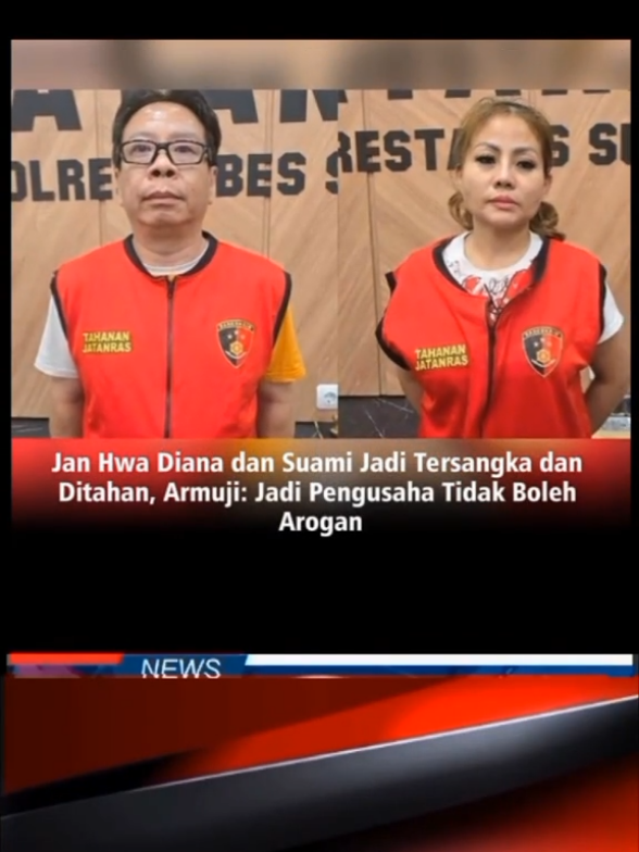 Jan Hwa Diana dan Suami Jadi Tersangka dan Ditahan, Armuji: Jadi Pengusaha Tidak Boleh Arogan Wakil Walikota Surabaya, Armuji turut merespon, perihal ditetapkannya pemilik Sentoso Seal, Jan Hwa Diana, Sebagai tersangka pengerusakan mobil kontraktor #trending #fypシ゚viral #fyp #vipvipvip #pengusaha #diana #tersangka #armuji #kontaktor #laporpolisi #polrestabessurabaya #surabaya #fypシ 