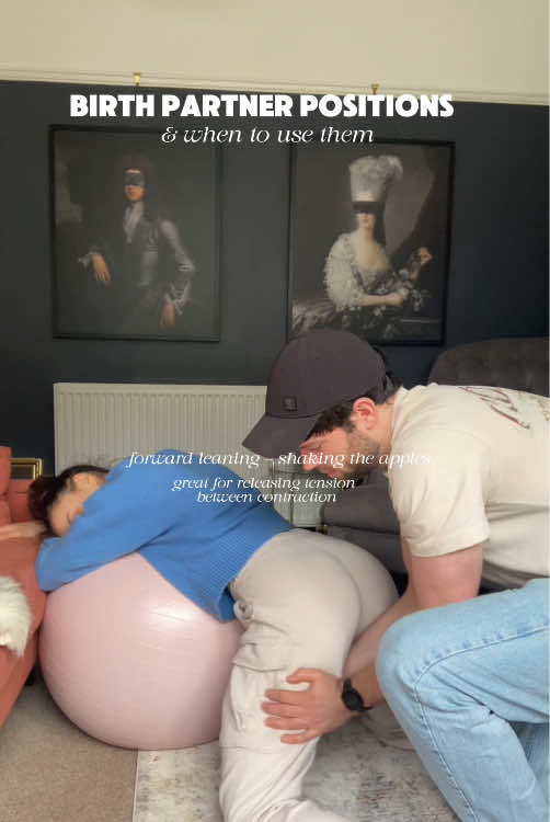 Save these birth partner-assisted positions for your labour💖 Shaking the apples! This is amazing for releasing tensions between contractions as they get more intense and keeping things more relaxed. Supported deep squats can be really good birthing positions, the deep angle helps open up the outlet of your pelvis and being upright allows gravity to work its magic in that final stage. The slow dance is lovely, it helps boost oxytocin and moving your hips side to side helps create more space for your baby to make their way down through your pelvis. Supported side lunges are really good for when your baby is in the middle part of your pelvis, this is when asymmetrical space needs to be created so side-lunges are ideal! Follow me for more Doula tips and keep an eye out for an exciting announcement soon💖 #birthdoula #pregnancy #yorkantenatal #duein2025 #yorkmum #birthtips #antenatalclass #doula #pregnant #birthpositions #positivebirth #homebirth #hopsitalbirth #birthdoula #birthpartner #pregnantlife 