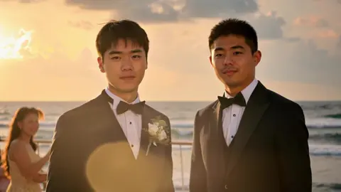 AI生成双角色一致性 新技术继续探索，ai现在的极限是4人一致性，但抽卡率极低。 声明： 本视频全部由ai生成，无任何真人拍摄。 #大学生 #电影感 #ai视频 #健身 #ai