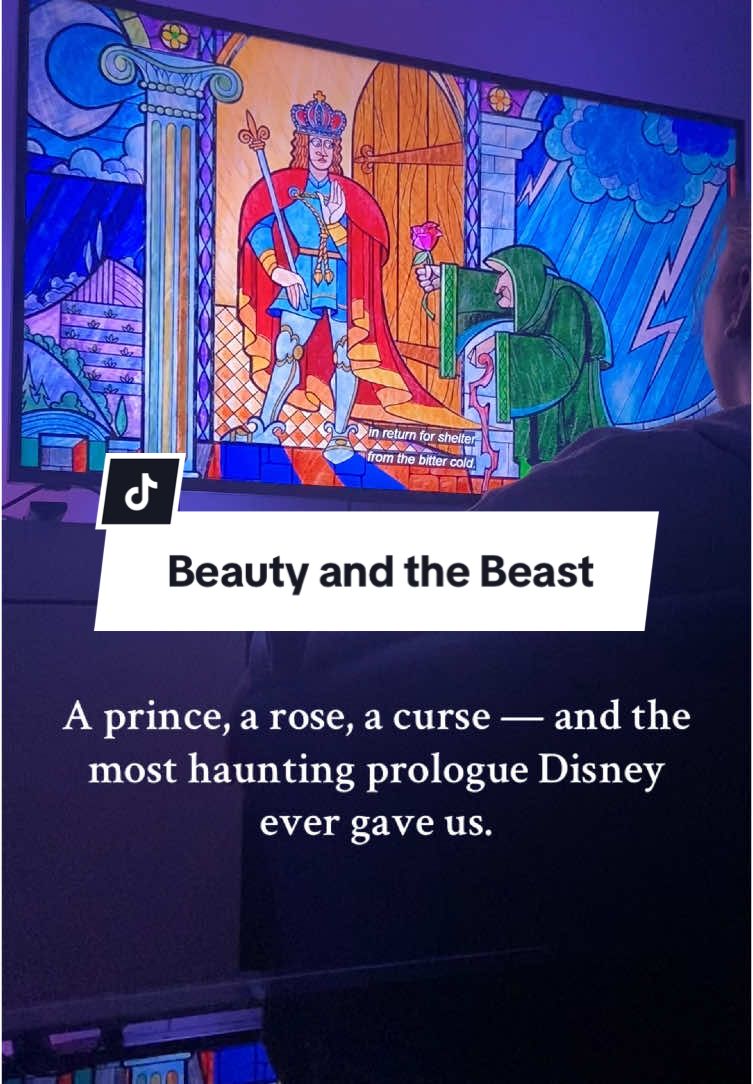 I’m swept away from the very first piano note 🥀 #beautyandthebeast #disney #90skids #fyp 