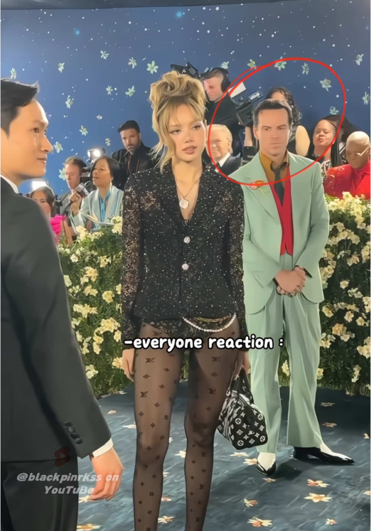 Lisa at Met Gala is the focus of everyone's attention!! 👀‼️ #blackpink #lisa 