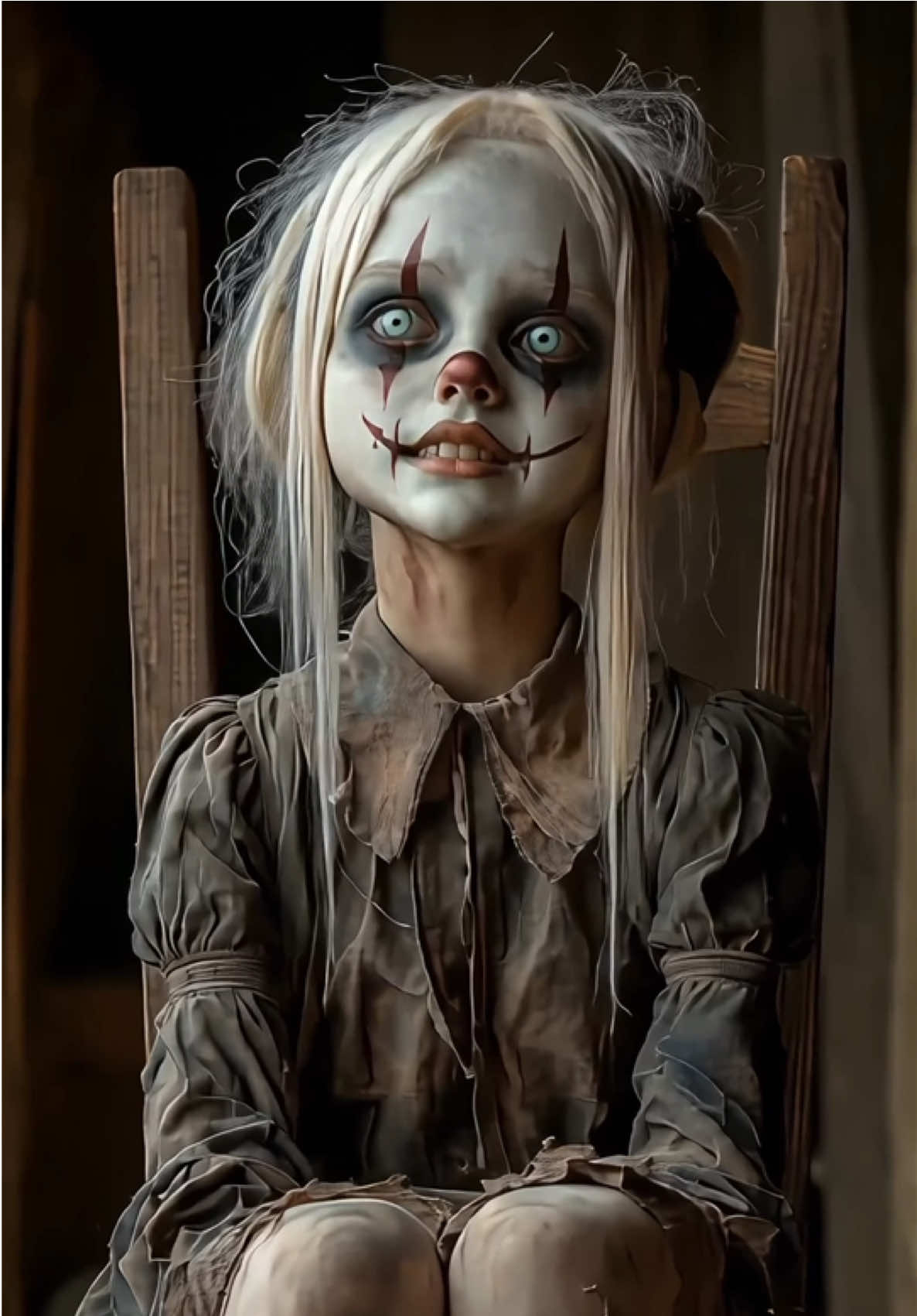 Laugh With Me - Tears Behind the Paint Remix #spooky #creepytok #sadstory #emotional #circus #clown 