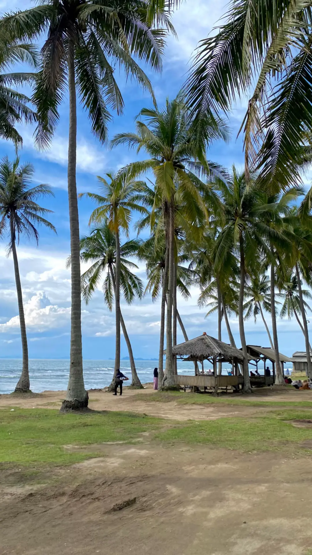 Cantik bangt pantainya 🌊🐚🌴 #pantai #anyer #fyp 