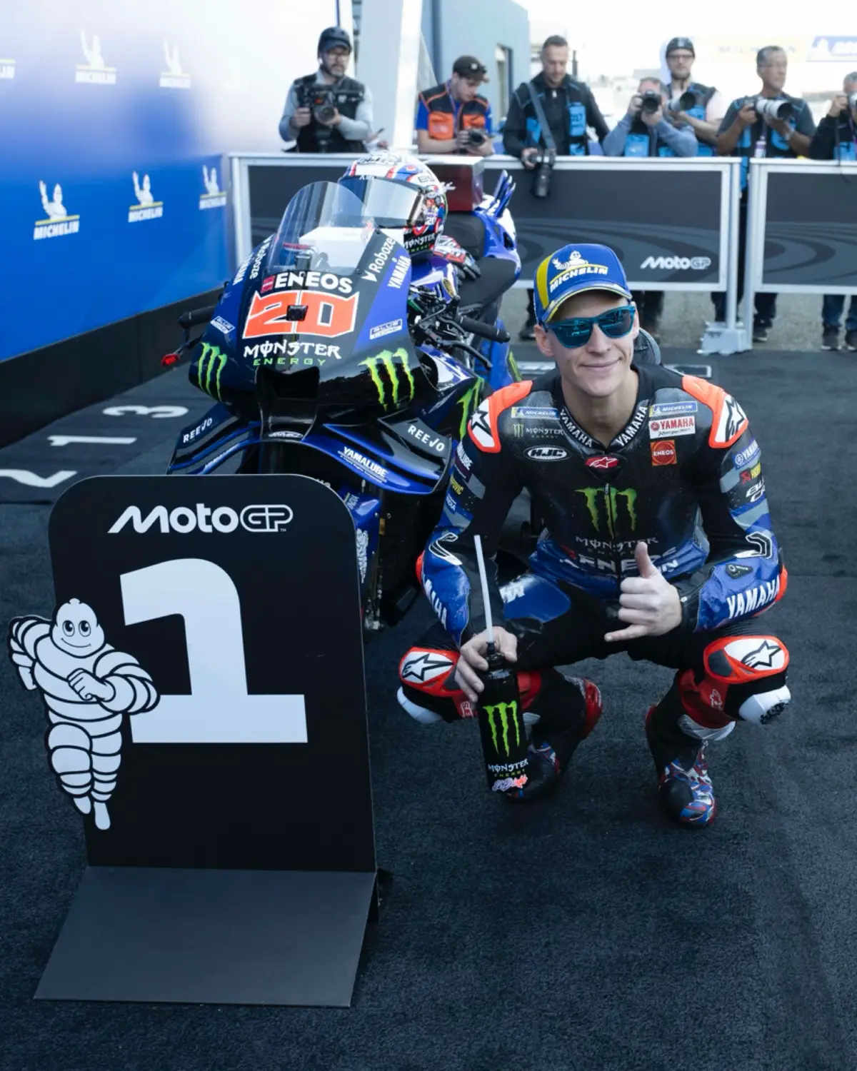 The behind the scenes of @fabioquartararo20’s ride to pole in Le Mans 📸 #MonsterYamaha | #YamahaMotoGP | #YamahaFactoryRacing | #MotoGP | #FrenchGP
