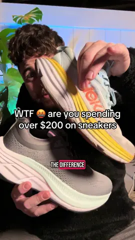 Same chunky comfort, less price. These Hoka-style sneakers give max support without the $200+ tag. #MensSneakers #WalkingShoes #Hoka #comfyshoes #runningshoes 