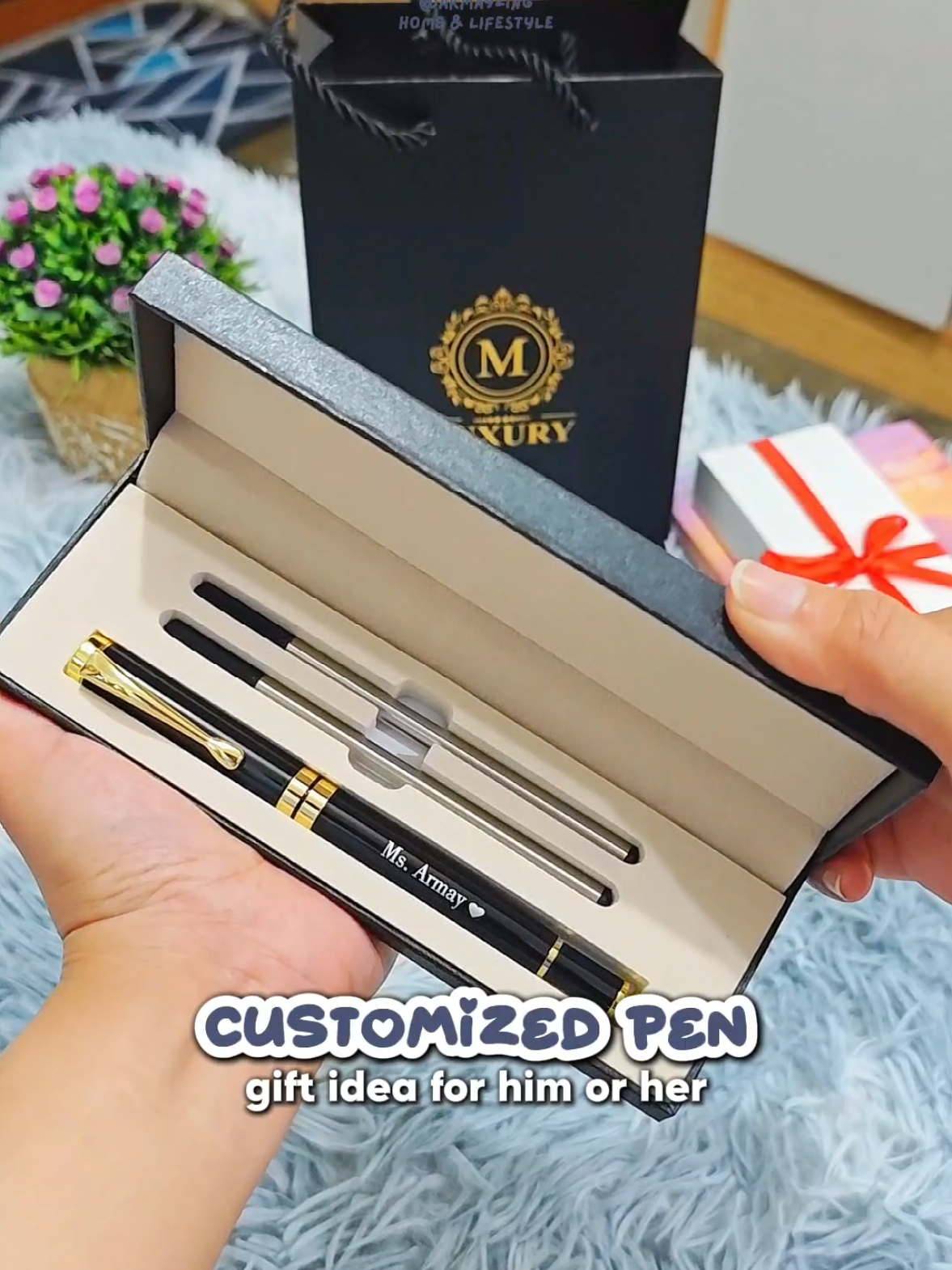 Replying to @silvermist.affiliate Pangregalo para sa lalake at babae 💯🫶🏼✨ #customizedpen #personalizedpen #giftidea #giftforher #giftforhim 