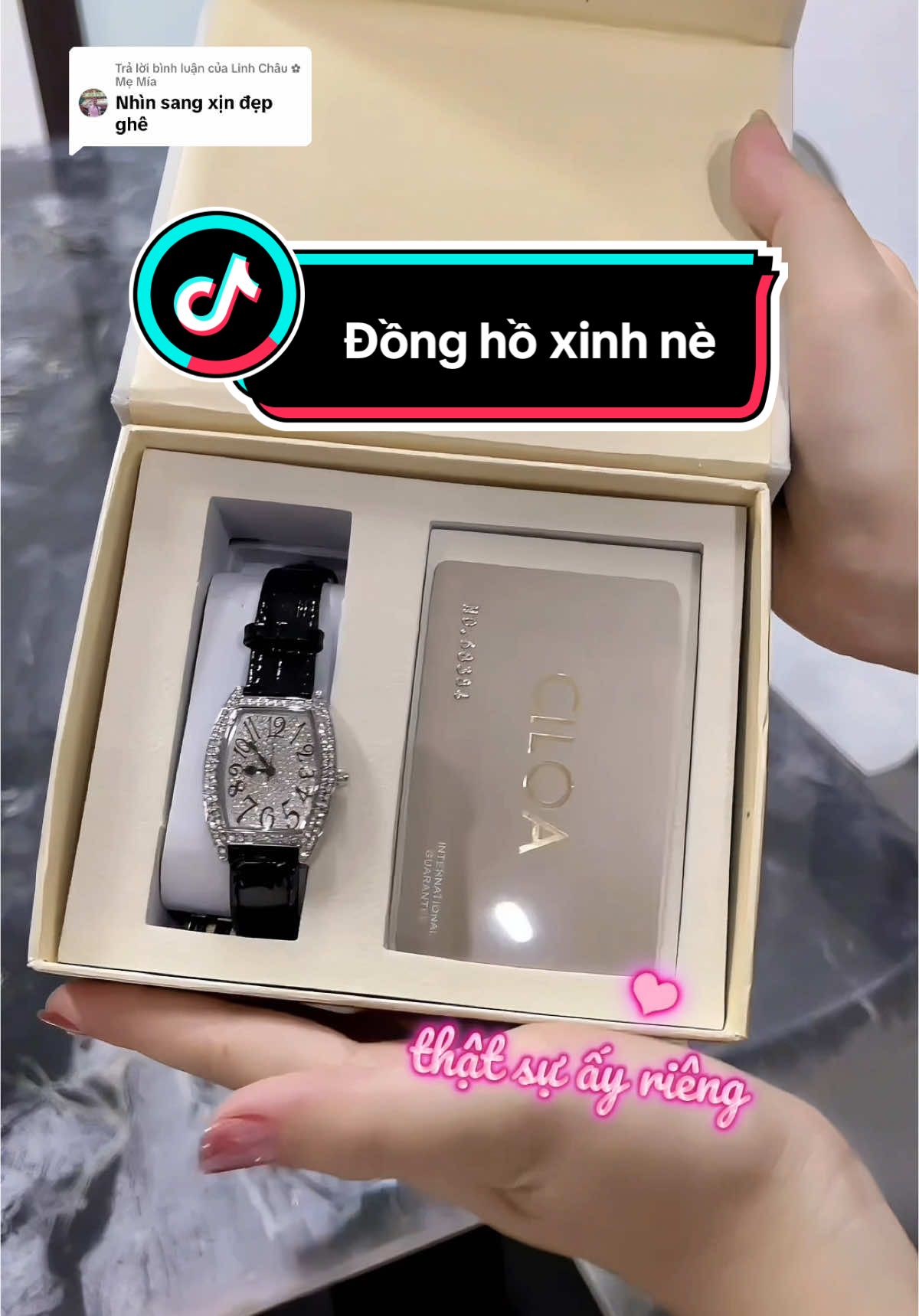 Trả lời @Linh Châu ✿ Mẹ Mía đồng hồ nữ mẫu này xinh đỉnh luôn#donghonu #donghodep #donghochinhhang #dongho #quatang#ciloa 