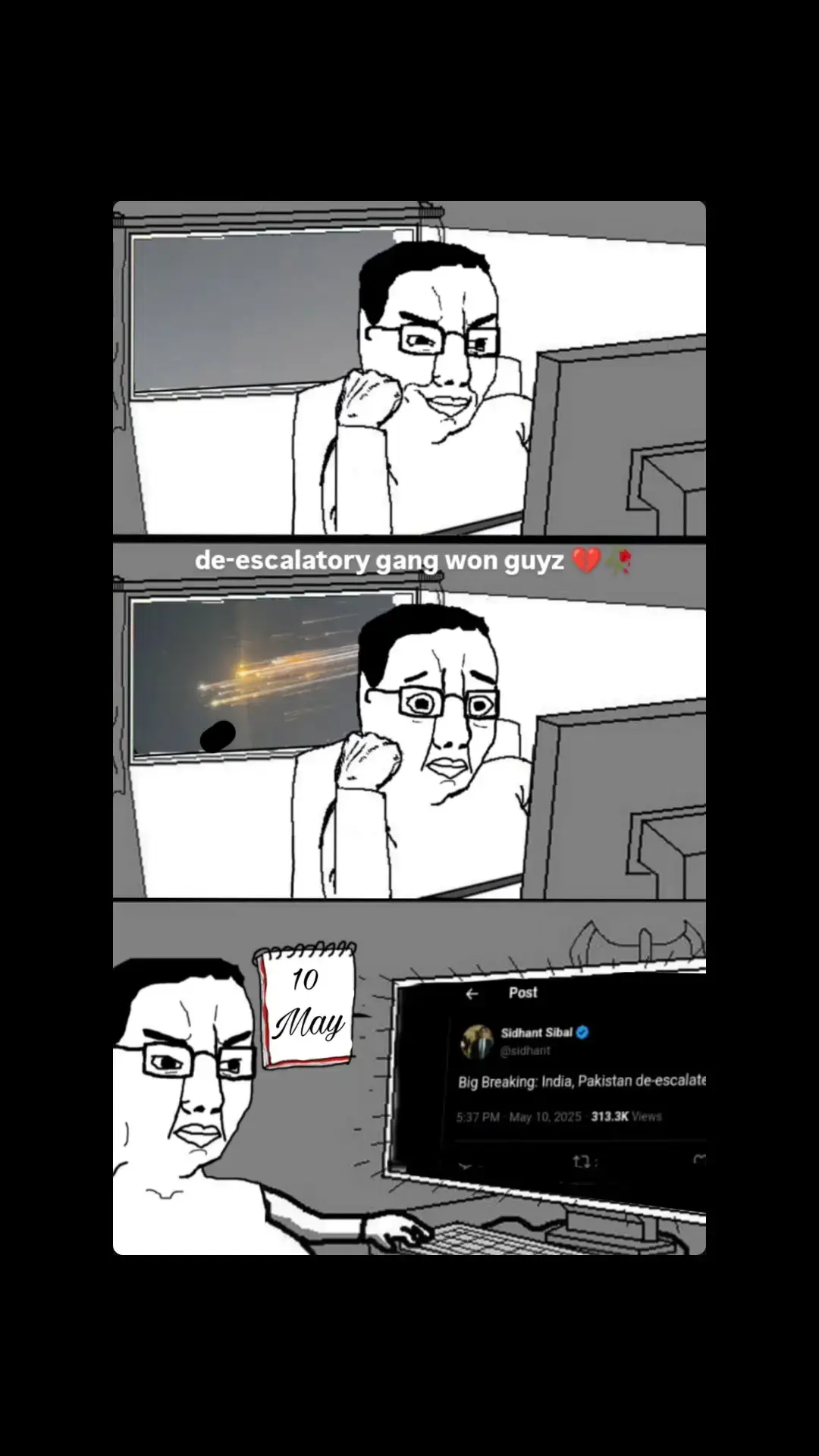 #ceasefire #funny #wojak #memestiktok #fyp #foryoupage #for #foru #xybca #tik_tok #indiatiktok #pahalgamattack #operationsindoor #trendingvideo #video #southasia #southasian 