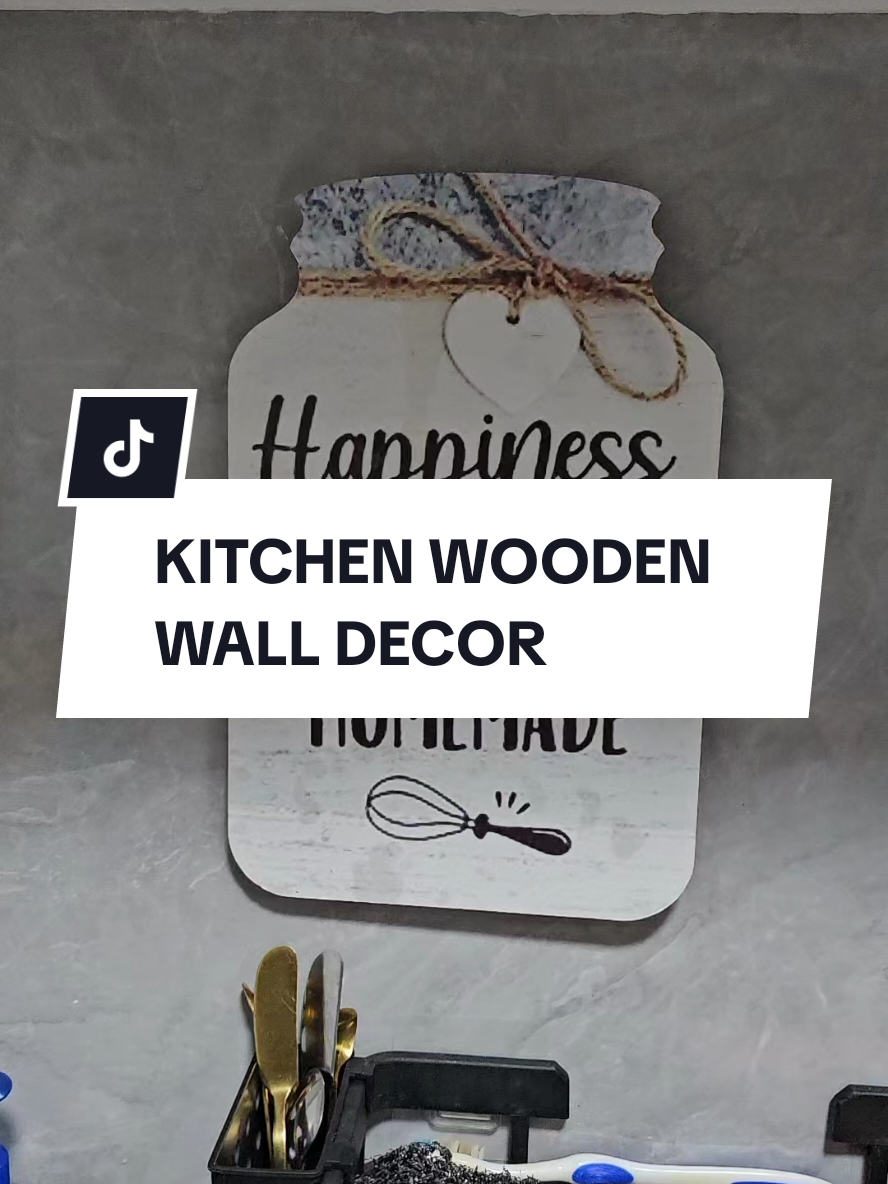 Ang cute neto sa kusina👌 #kitchenwalldecor #kitchen #woodendecor #kitchendecor 