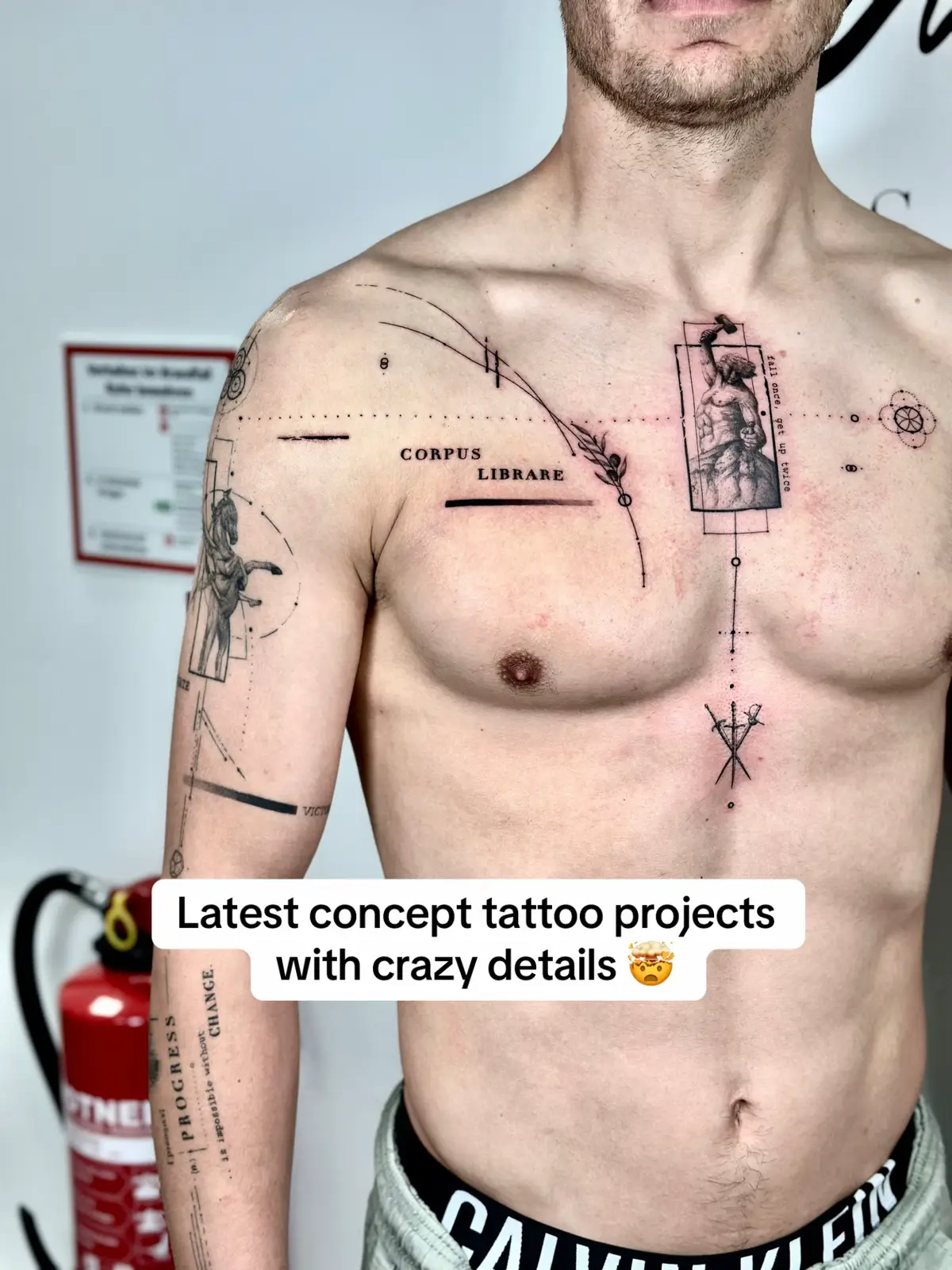 Corpus Librare - by pmtsketch  • • Designs | Bookings | Shirts 👉🏼 Link in Bio  • • • For inquiries use my website, email or DM me on Instagram! 📩 link in my bio • #concepttattoo #tattooidea #tattooconcept  #tattooideas #fineline #finelinetattoo #tattooidee    #tattoodesign #chesttattoo #latin #latintattoo #mythology #mythologytattoo #tattoos #fyp #fds 
