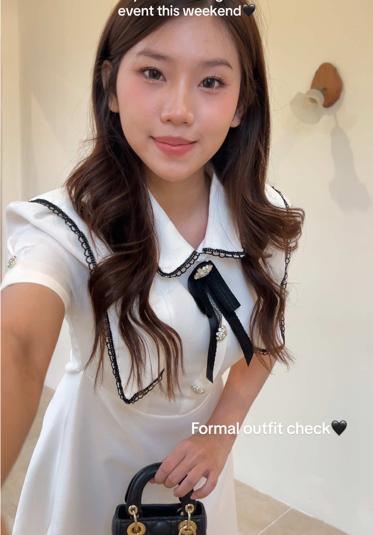 Cantik & sopann!🥹🤍 bisa dipake buat acara formal, kerja, gereja🫰🏻 #fitcheck #OOTD #marveile #outfitcheck 