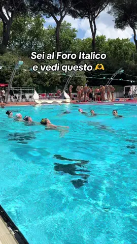 Ogni angolo del Foro Italico racconta una storia. #IBI25 #artisticswimming 