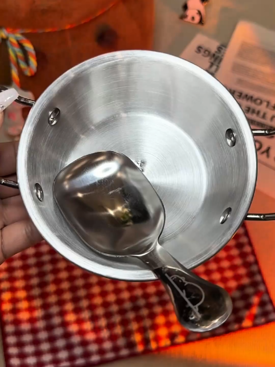 Bát thìa tai đôi đa năng inox 304 cấp thực phẩm#giadung_giadinh01 #cuahangdodungnhabep1 #xuhuongtiktok 