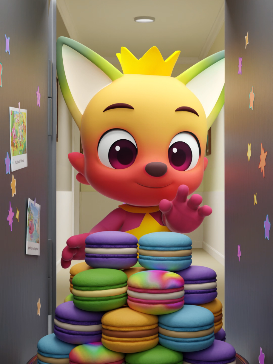 Which macaron should I eat?🍪 #Pinkfong #Hogi #jenny #viralvideo #trending #memestiktok #animation 