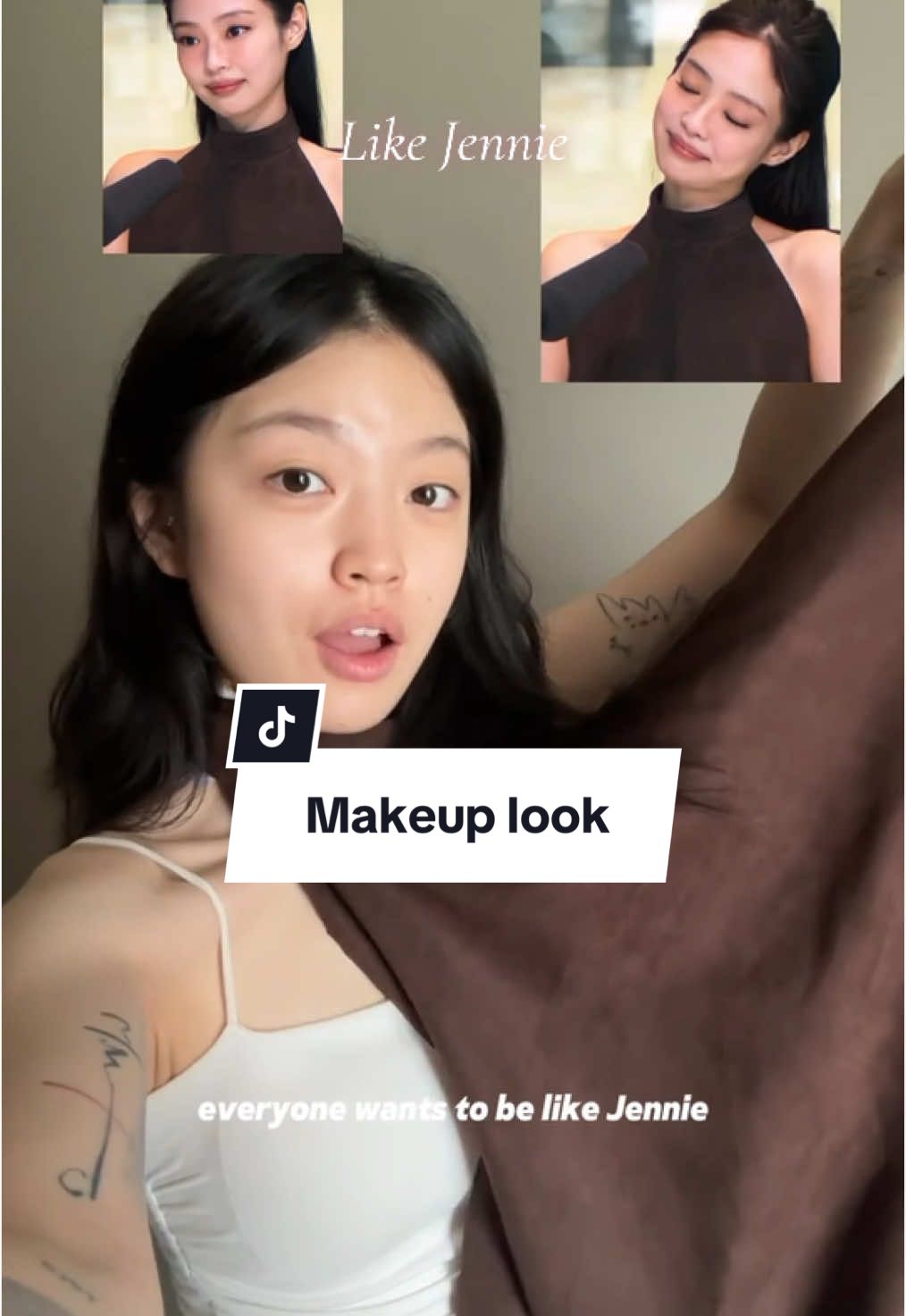 Makeup look của Jennie bữa đó xinh quá, lên tutorial cho ce nha #foryou #fyp #xuhuong #viral #makeup #makeuptutorial #tutorial #makeuplook 