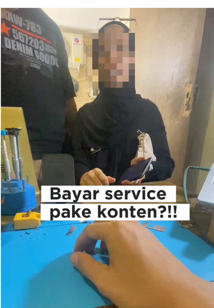 katanya seleb tpi malah minta gratis😫 #ifrontroom #serviceiphone #iphonetangerang #fyp 
