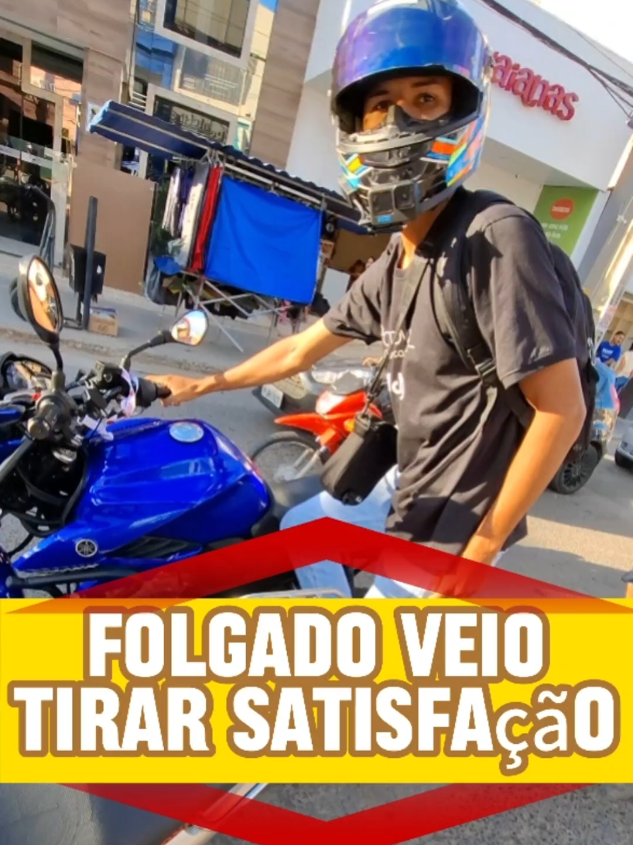 Folga veio tirar satisfação no trânsito #viral #policia #moto #motovlog 