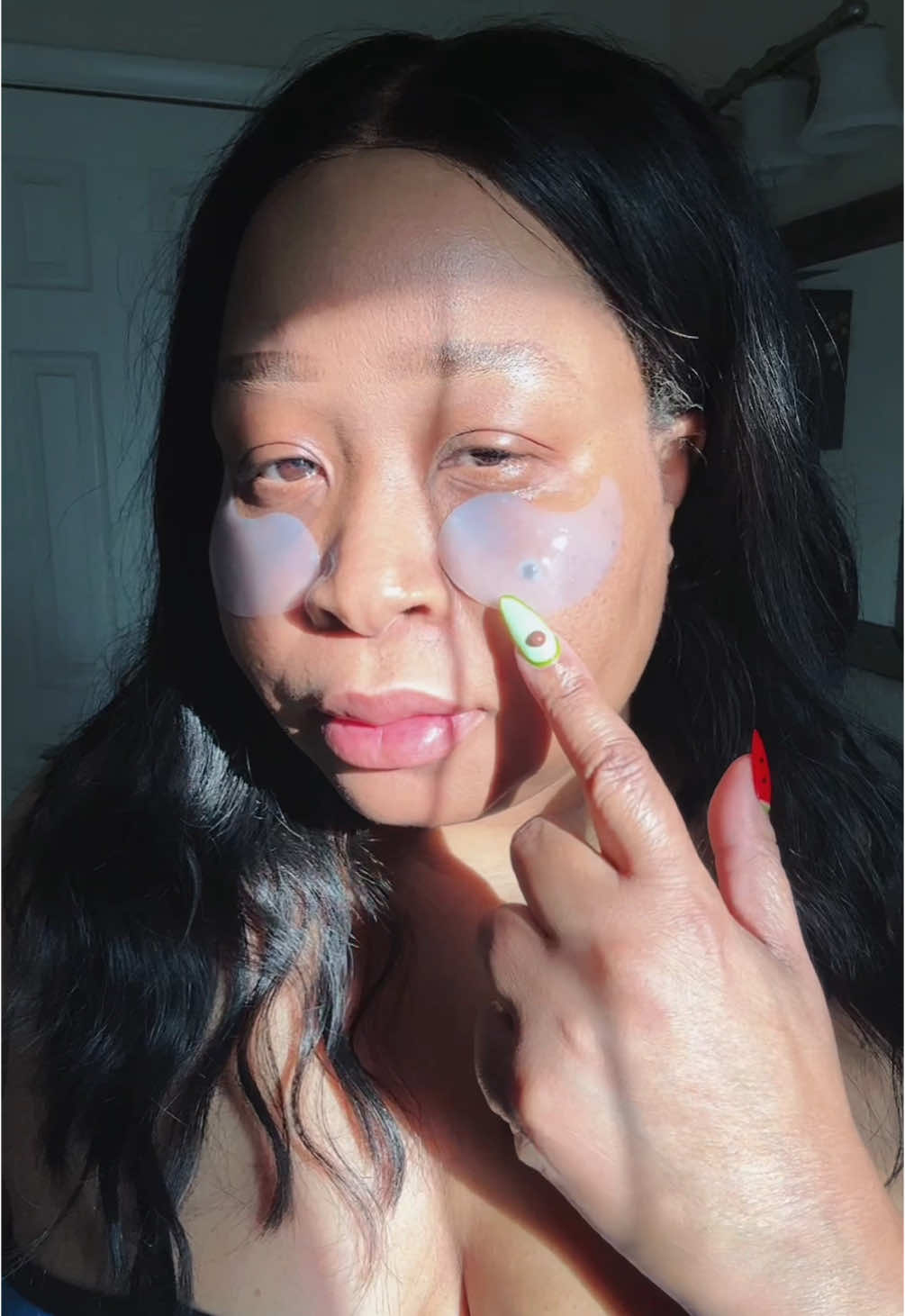 @terezhonor I am obsessed with these Caffeine Hyaluronic Acid Eye Gel Patch from Terez and Honor.   They are my go-to for tired, puffy eye mornings. I’m also using this to say bye-bye to dark circles and fine lines, embracing refreshed and glowing under eyes.  Clinically proven and seriously effective, these little miracle patches hydrate, depuff, and brighten like a dream. They are powered by and saturated with clean, Korean skincare ingredients including caffeine, hyaluronic acid + niacinamide.  I love how they stay put while I go about my day — whether I'm tidying up or relaxing.  #TerezandHonor SelfCareRoutine #UnderEyePatches #KBeautyGlow #PuffyEyesNoMore #HydrationFix #TwylaMua #fypp 