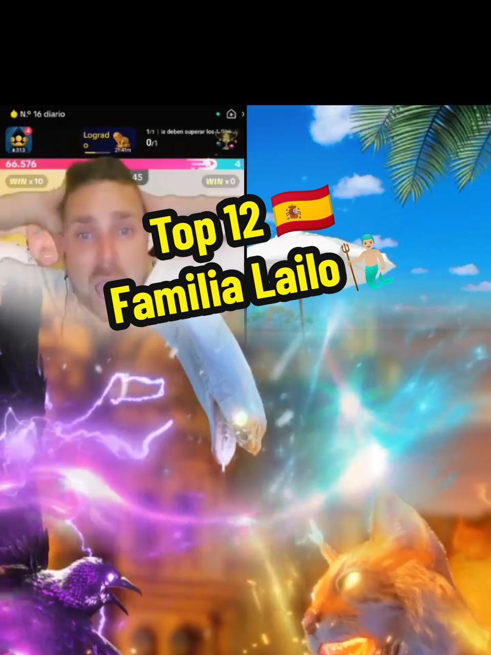 Sin palabras solo acción reacción 🥹❤️ TOP 12🇪🇸 Millones gracias por todo y gracias por creer en mí. Os quiero familia @Lailo.Lailolan 🧜🏼‍♀️ #tiktoklive #livehighlights #livegift #tiktokhousesglory 