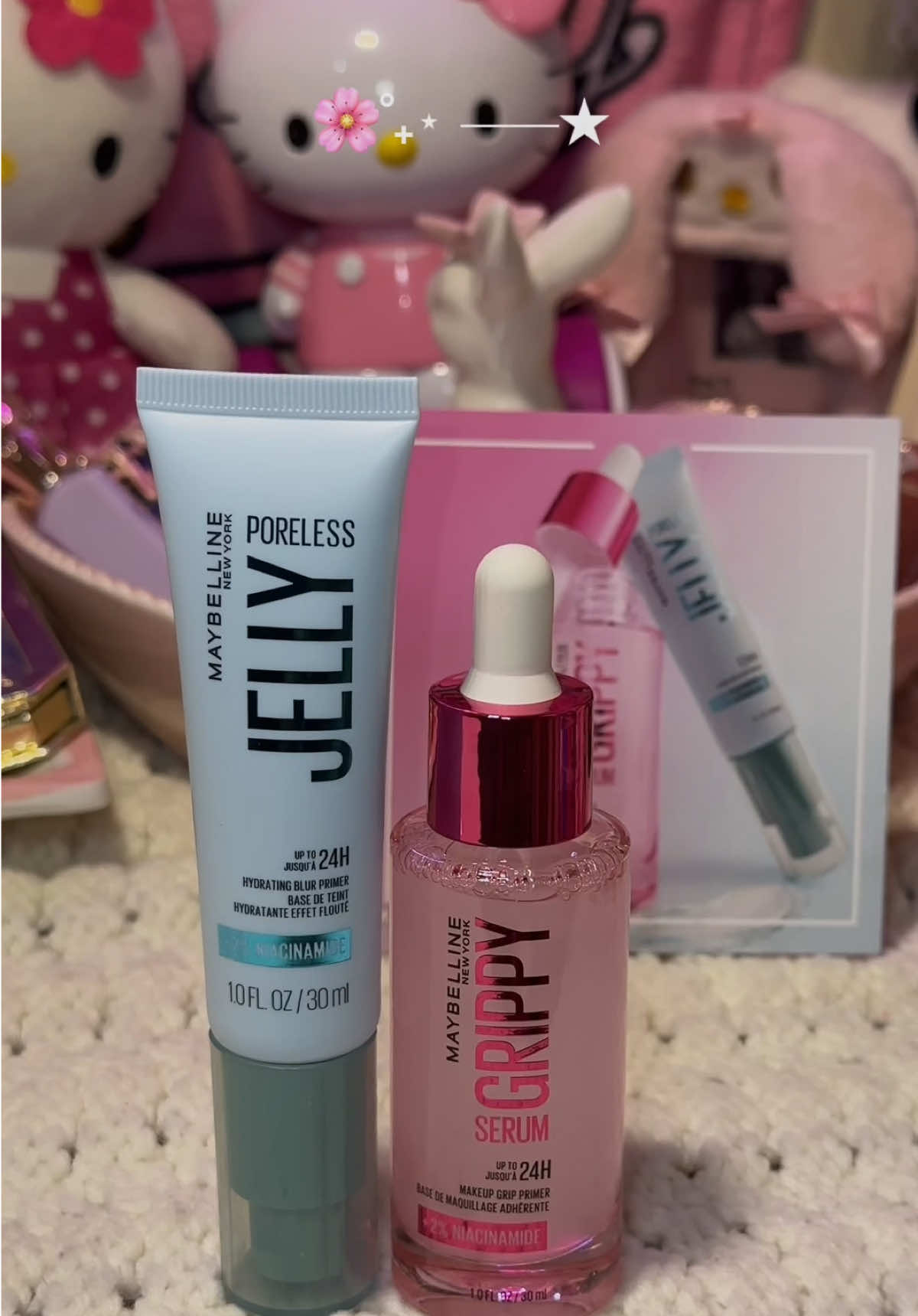 omg Ty @Maybelline NY  💖💖💖 these two are amazingggg! #maybelline #maybellinepr #makeuptok #prtok #unboxing #beauty #foryoupage #fyp #grippyserumprimer #porelessjellyprimer #creatorsearchinsights #contentcreator 