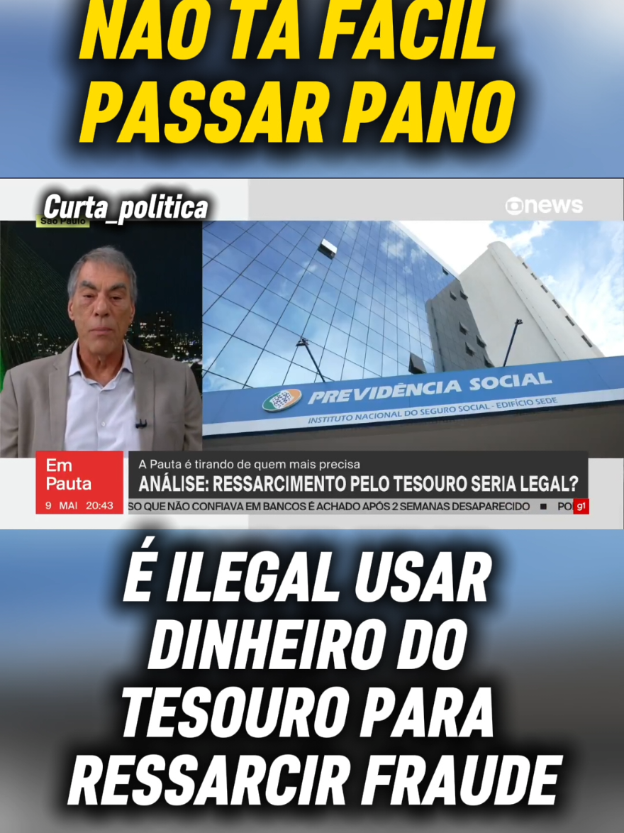Governo estuda usar dinheiro do tesouro para ressarcir idosos lesados pelo INSS  #PoliticaBrasileira #BastidoresDoPoder #jornalismo #INSS 