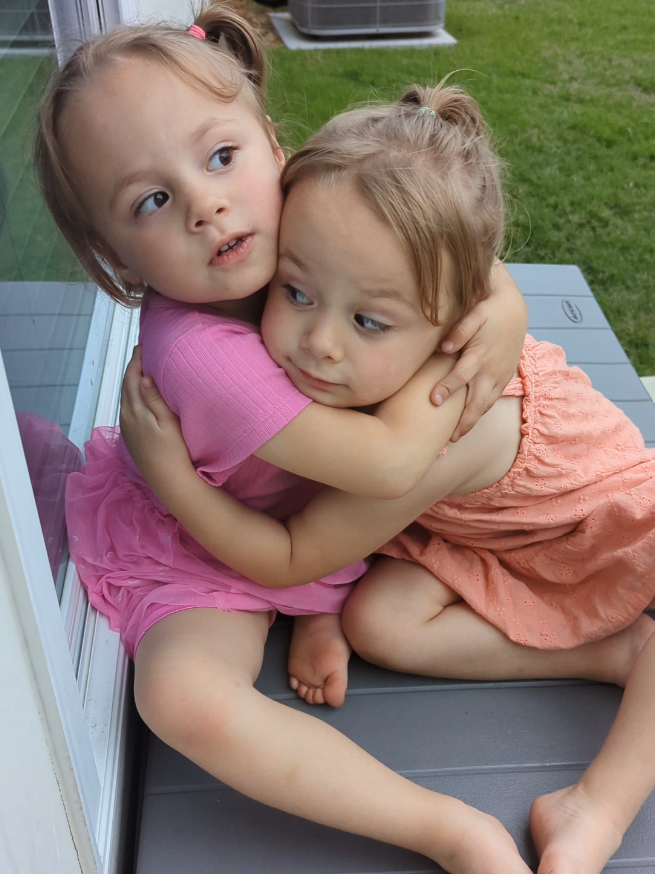 guess I need to just start letting them sort it out  #twinmom #twinsisters #twins #discipline #fypシ #viral #identicaltwins #toddlersoftiktok 