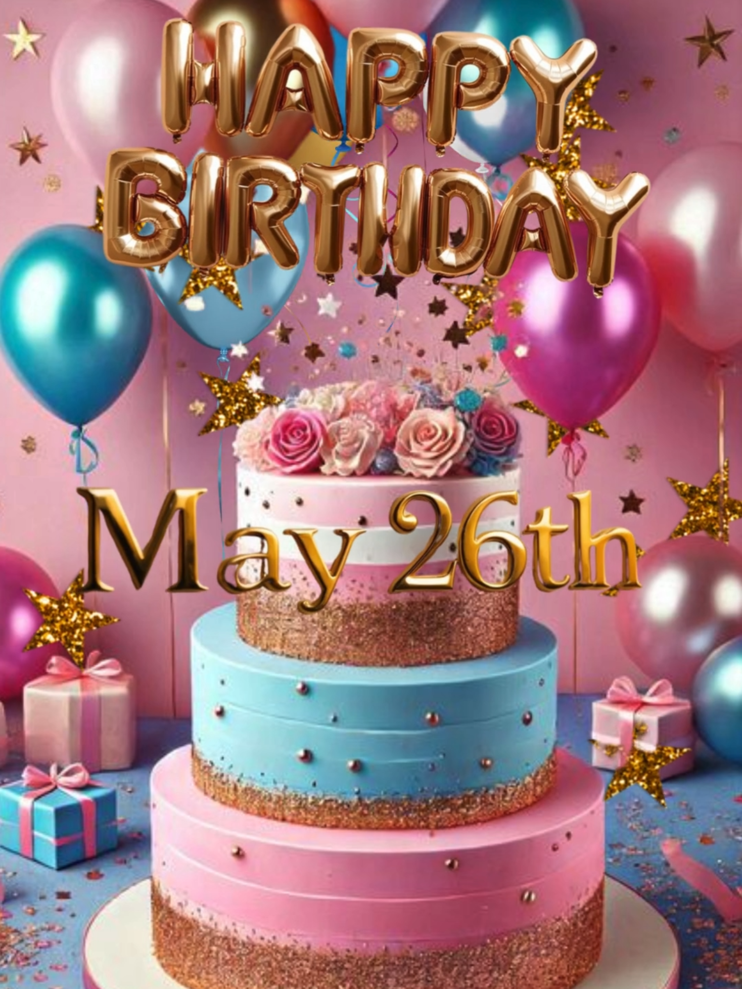 Happy Birthday To You, May 26th ! #happybirthday #happybirthdaysong #birthdaywishesvideo #happybirthdaytoyou #may26thbirthday #may26thhappybirthday