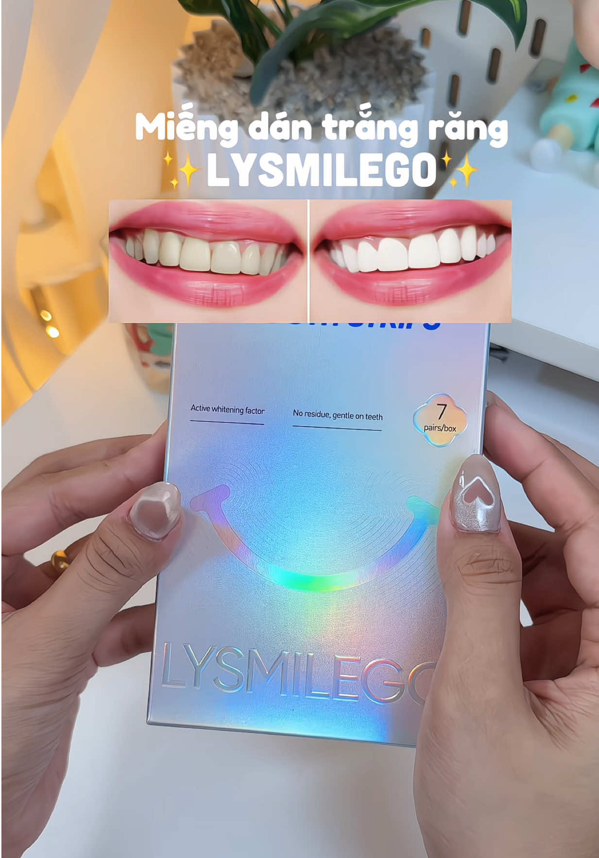 Kiên trì sử dụng là không cần đi nha khoa luôn í #linhhriviu #lysmilego #miengdantrangrang #trangrang #whiteningtoothpaste #lamdep #foryou 