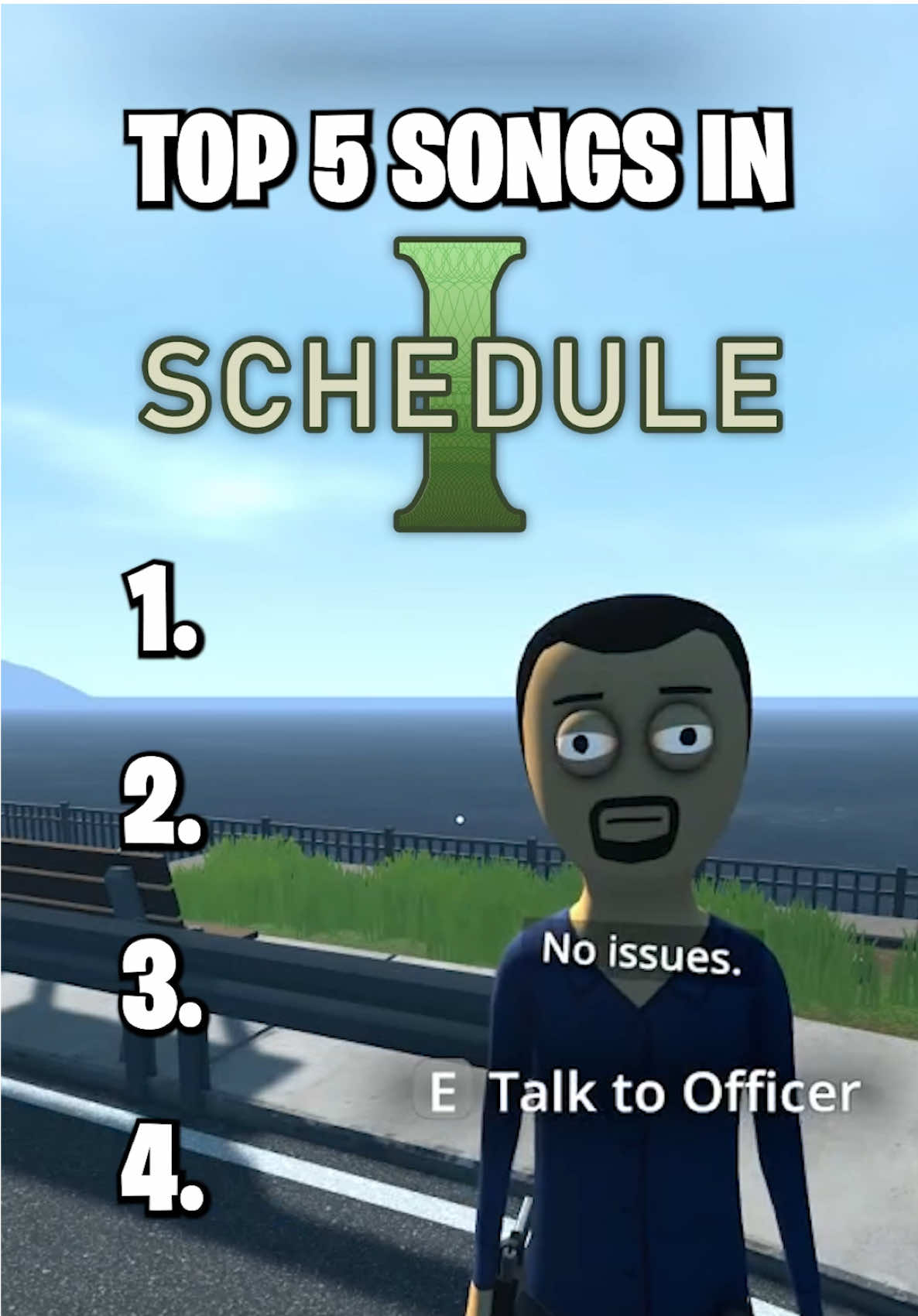 Top 5 songs in Schedule 1 🎶 Part 2 #schedule1 #schedule1game #soundtrack #gaming #songs 