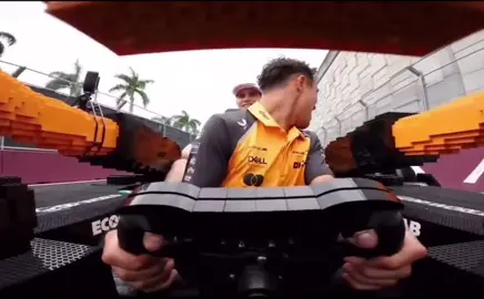 Lando and George😂🤣  #f1 #foryou #racing #miami #georgerussell #landonorris #foryoupage #fyp 