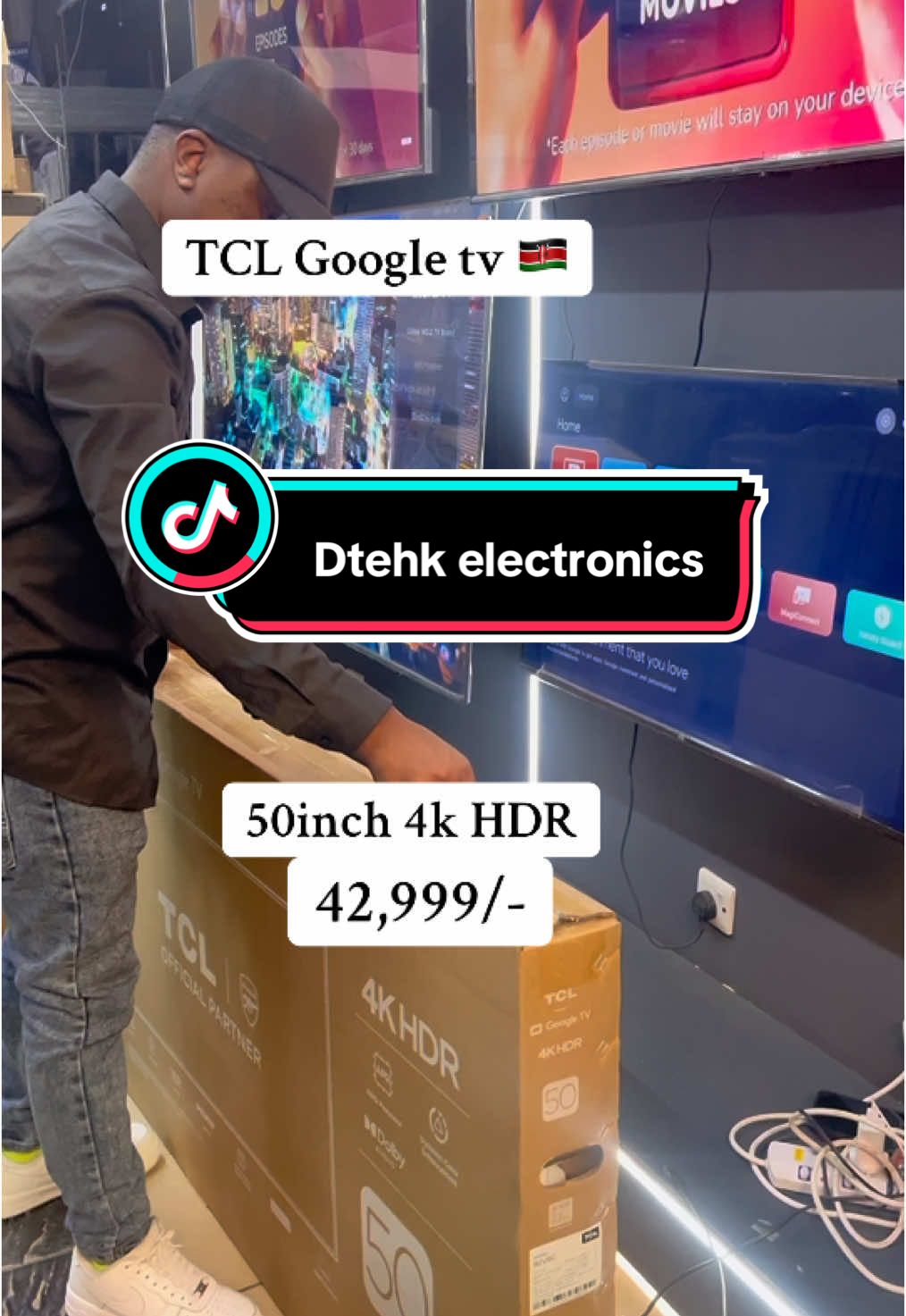 Tcl 50inch tv 4k HDR  #fyp #tcl #tclkenya #nairobi #mombasa #kisumutiktoker #kenyantiktok🇰🇪 #nyeri #kakamegatiktokers #fyp #fyyyyyyyyyyyyyyyy #fypシ゚ #goviral #dtehk #dtehkelectronics #tcltv #tcl50googletv @TikTok @TCL 
