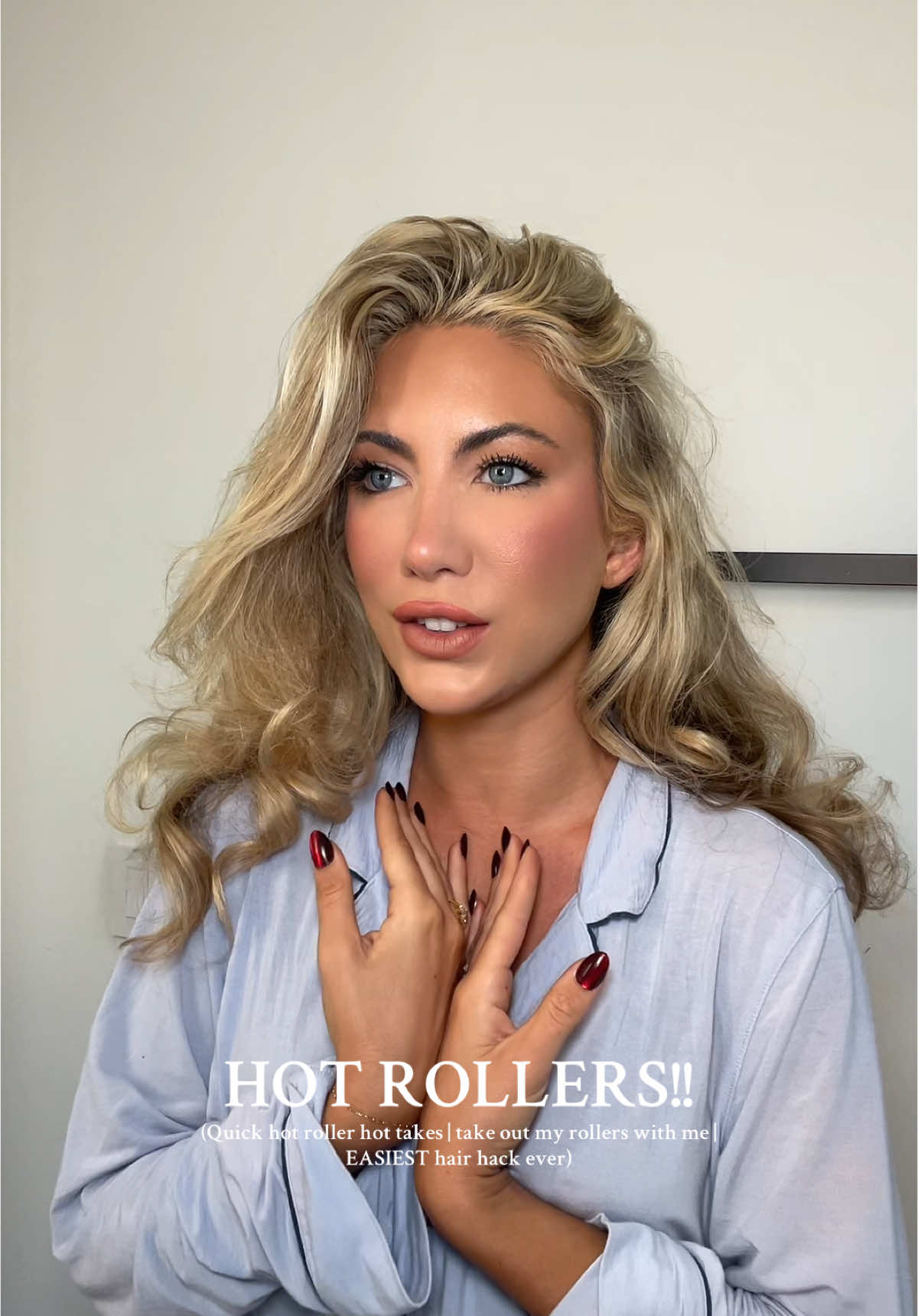 HOT ROLLERS should be your best friend and if they’re not let this be your sign. Best 30 bucks I’ve ever spent #hotrollers #hotrollerstutorial #hotrollersetting 