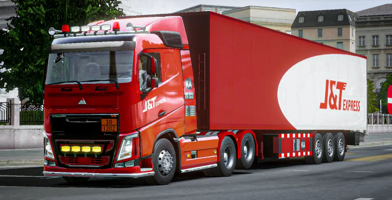 j&t skin Volvo😍#truckersofeurope3 #foryourpage #toe3simulator #toe3game #volvotruck #truckersofeurope3skins #truckersofeurope3malaysia🇲🇾 #truckersofeurope3thailand🇹🇭 #toe3indonesia 