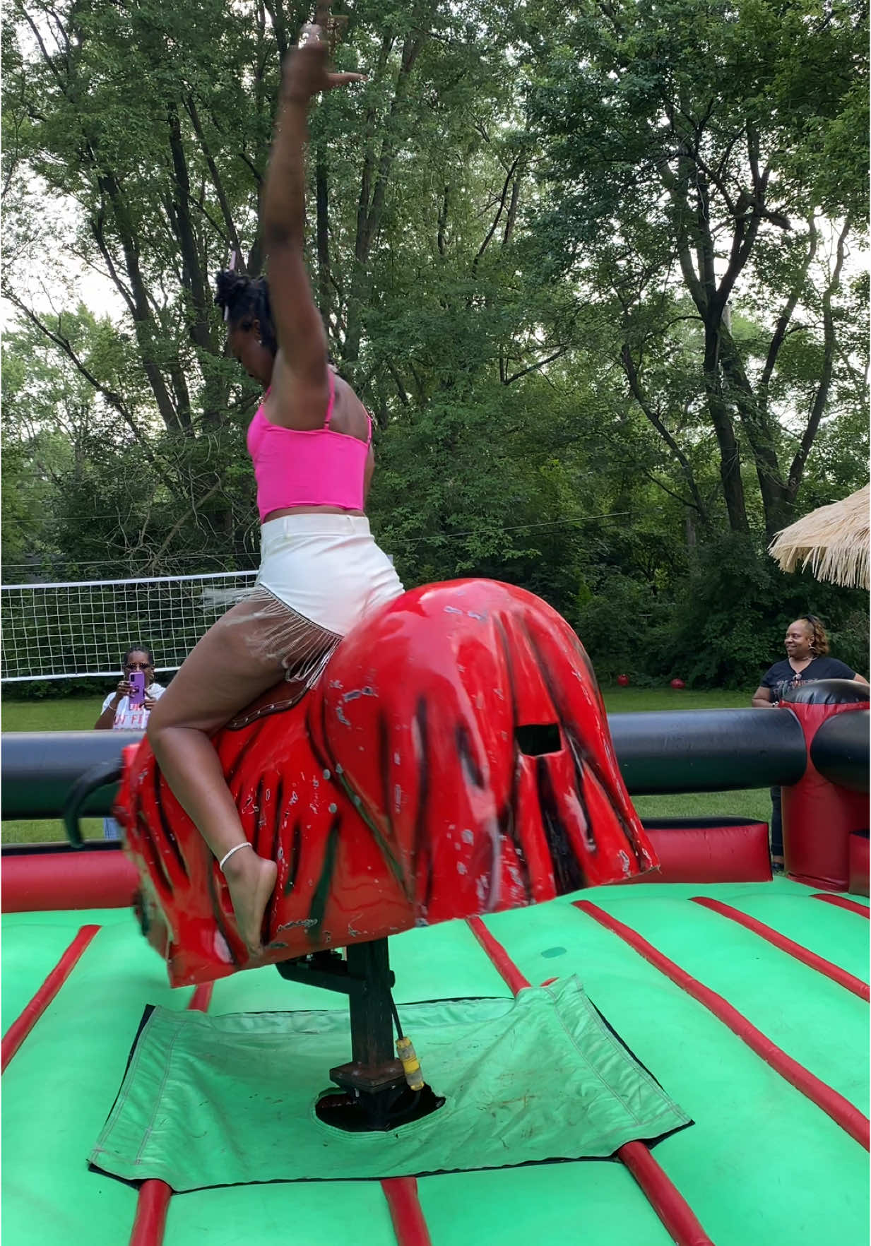 First time riding the mechanical bull 🐂 …tell me how I did? #mechanicalbull #bull #bullriders #bukit 