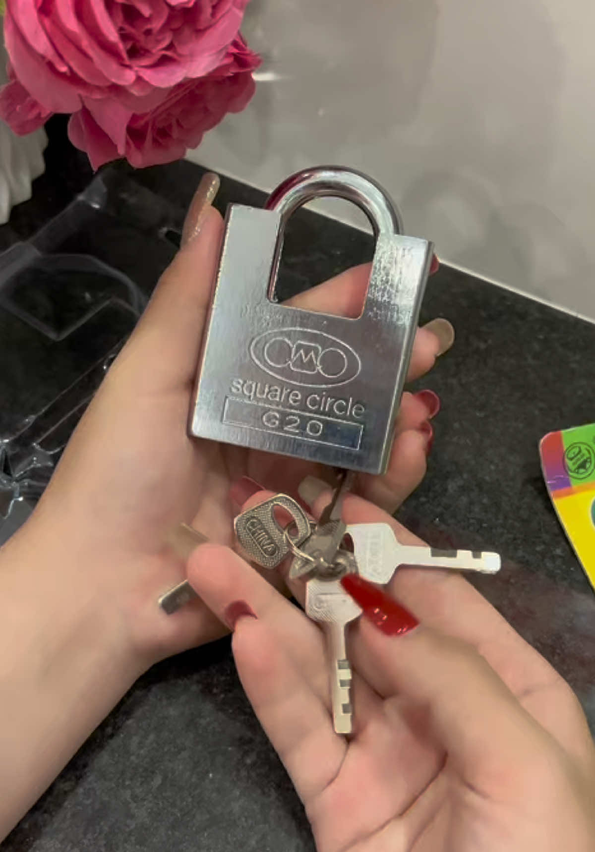 Tổ khóa chống cắt size lớn #emkieutaphoa #okhoa #okhoachongcat #okhoachongtrom 