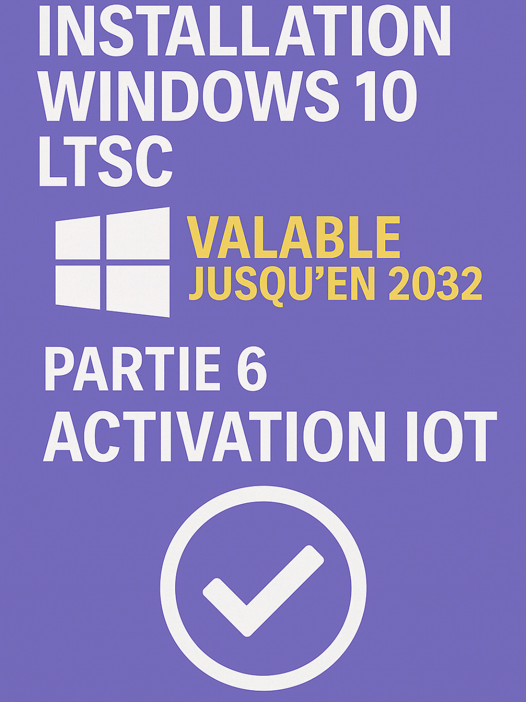 Partie 6 : Activation de Windows 10 IoT LTSC – Valable jusqu’en 2032 😎 Regarde avant les autres vidéos pour apprendre à installer cette version de Windows LTSC  que je t'ai détaillé étape par étape 👍 Cela te permettra de continuer à bénéficier des mises à jour de sécurité jusqu’en 2032. Tu peux utiliser Windows sans l’activer jusqu’en 2027. Dans ce cas, un filigrane « Activer Windows » apparaîtra, et certaines options comme le changement de fond d’écran seront bloquées. Cependant, le système restera fonctionnel et recevra les mises à jour. Windows 10 IoT LTSC, à l’origine destiné aux entreprises, est plus léger et stable que Windows 10 Home ou Pro, car il est dépourvu de composants comme le Microsoft Store ou OneDrive. C’est une excellente solution pour prolonger la durée de vie de ton PC après la fin des mises à jour de Windows 10 prévue en octobre 2025. En fonction de ton PC, je te montre également s’il est possible de passer à Windows 11 (même s’il est officiellement incompatible), ou à Linux, une alternative gratuite et performante. N’oublie pas de liker, partager et t’abonner pour ne rien rater  👍😊 #windows10 #windows11 #activation #ltsc #pctips #linux #windows 