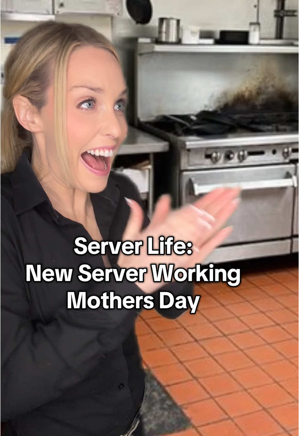 Server Life: New Server Working Mothers Day #serverlife #mothersday #servertiktok #happymothersday #restaurant #restaurantskit #restaurantlife #comedyskit #hospitalityindustry #server #waitress #jackiesumm #jackiesum