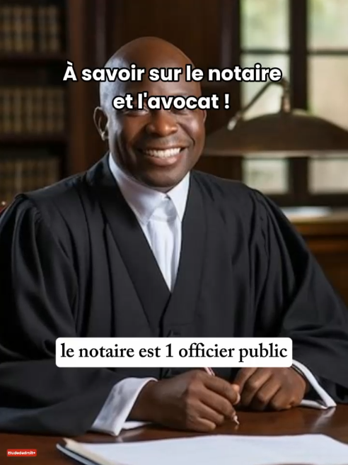 À savoir sur le notaire et l'avocat ! #etudedroitplus #droit 