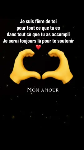 #pourtoi#amour#couple#jetaime# Je suis fière de toi ❤️