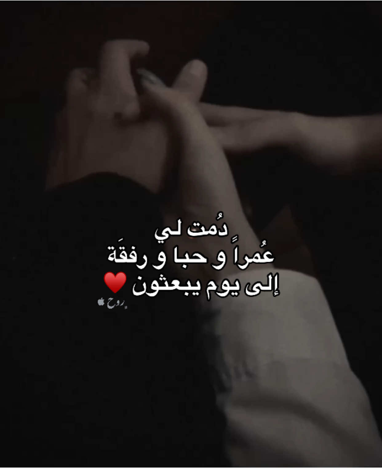 دُمت لي  عُمراً و حبا و رفقَة  إلى يوم يبعثون ♥️ #شعر #pov #قصايد #عبارات #حب #ستوريات #احبك 