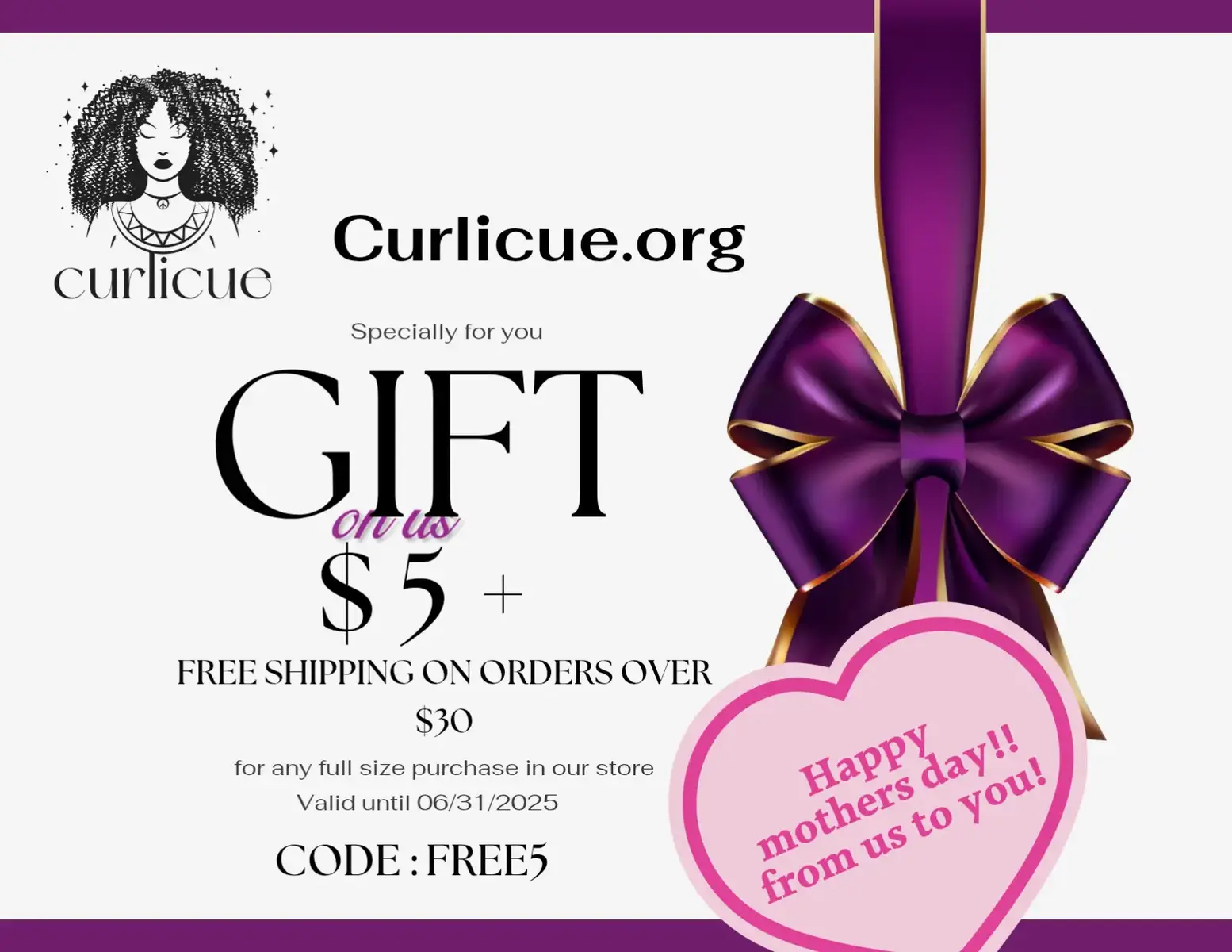 Happy mother's day!  Treat yourself with this little gift from us to you. You will fall in love with every plant based product we have. #mothersday #gift #free #idea #formom 