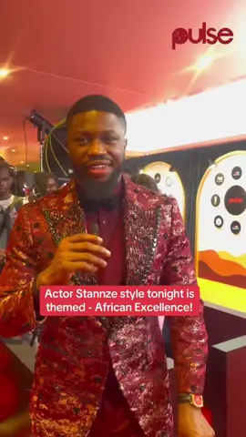Actor Stannze style tonight is themed - African Excellence!  #pulsenigeria #amvca #amvca2025 #pulseceleb 