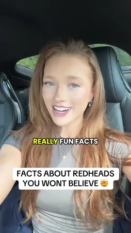 WHAT IS YOUR FAVOURITE FACT ABOUT REDHEADS? 🫶🏼👩🏻‍🦰#fyp #fact #ancientfacts #facts #redheadfacts #gingerfacts #gingers #ginger #redhair #foryouu 