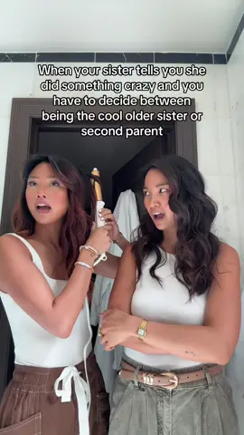 All the older sisters get it 😅 #bigsister #littlesister @Bianca Tortorici 