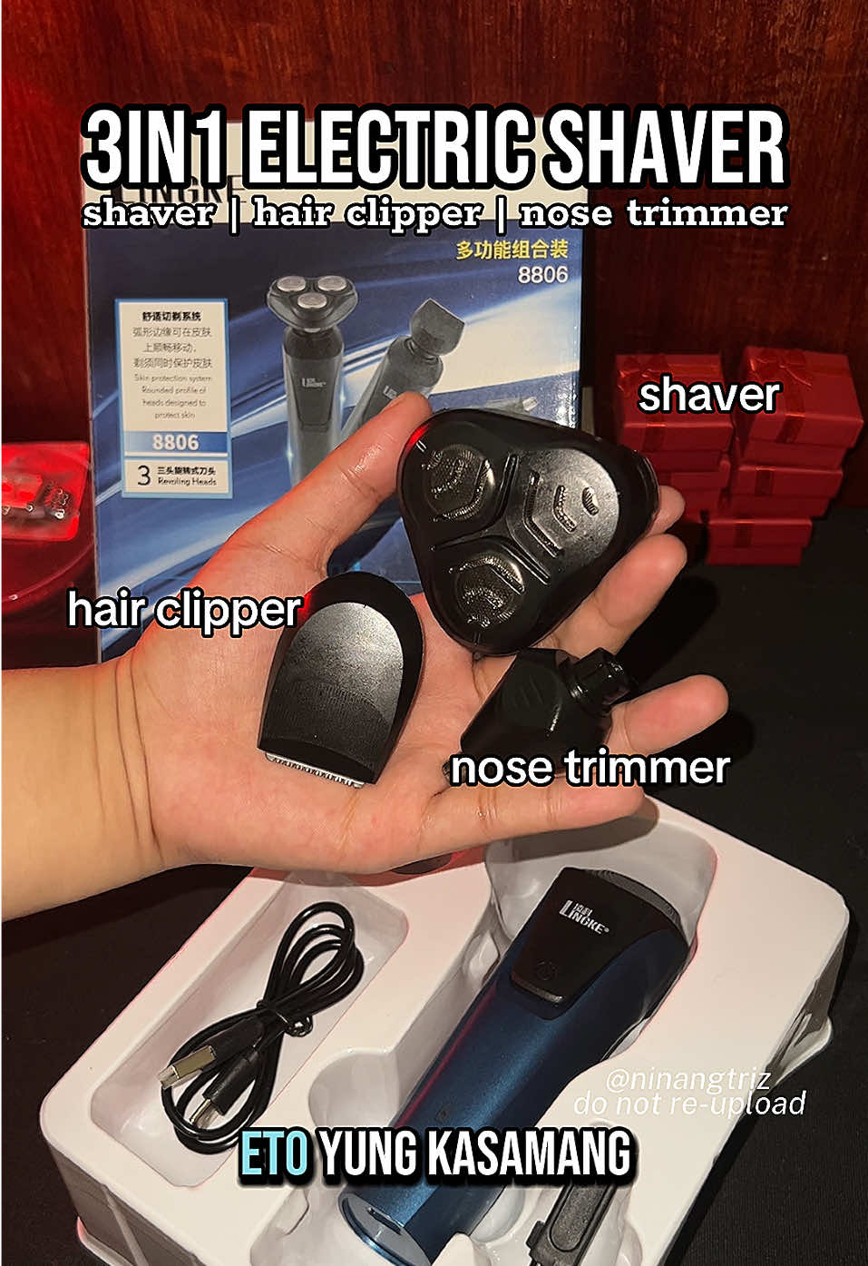 eto marerecommend ko kung naghahanap ka ng electric shaver. dahil 3in1 na 'to at rechargeable pa👌 #3in1electricshaver #rechargeableelectricshaver #electricahaver #shaverformen #shaverelectric #shaver 